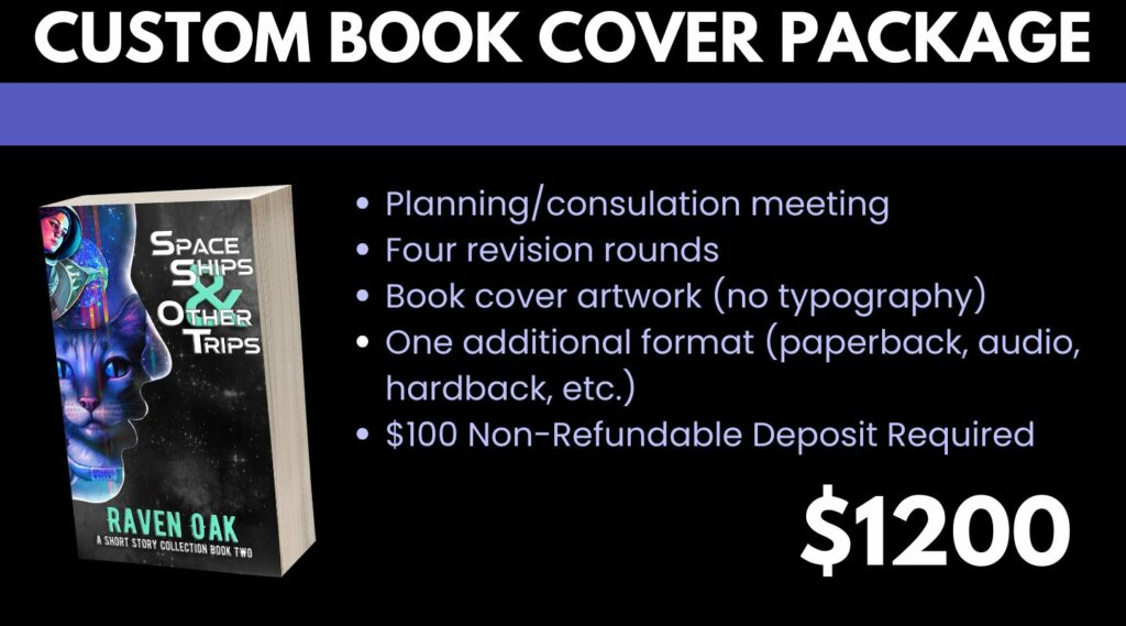 Custom Book Package is $1200. $100 non-refundable deposit required.