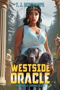 Cover art by Raven Oak for Westside Oracle by T. J. DesChamps